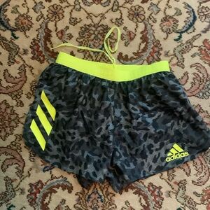 Adidas mens running split shorts medium